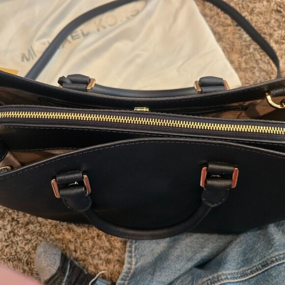 Navy Blue Michael Kors Purse - Picture 3 of 4